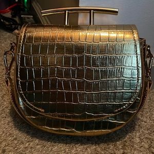 ZARA GOLD MINI HANDBAG